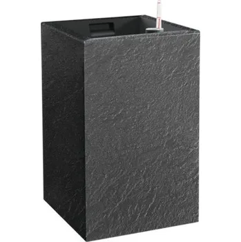 Květináč Samozavlažovací květináč Cubico stone 27 x 42 cm antracit