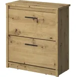 MOB Botník (skříňka na boty) Tempo Kondela IRON (dub artisan)