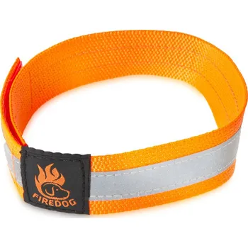 Obojek pro psa Firedog Reflexní obojek na suchý zip 30 mm 45 cm oranžový Barva: Oranžová