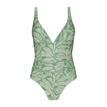 Dámská móda Plavky Barts AKAMU SCULPTING ONE PIECE Sage velikost 38