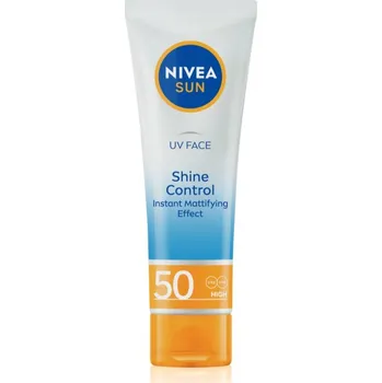 Přípravek na opalování Nivea Shine Control Mattifying Effect zmatňující pleťový krém SPF50 50 ml