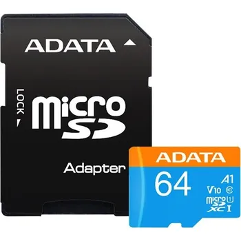 Paměťová karta Pametova karta ADATA 64GB + adapter SD 211299 A