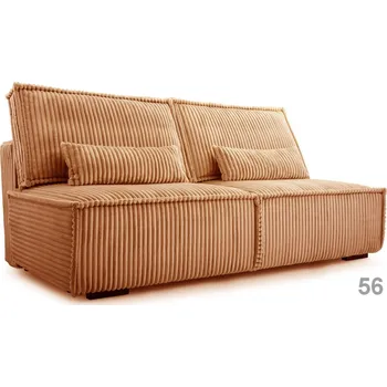 Pohovka Trojmístná rozkládací pohovka, tkanina manšestr, Gigi kinas barevné provedení sedací soupravy Cobra tilia: tilia 56 Trojmístná rozkládací pohovka, tkanina manšestr, Gigi