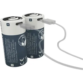 Článková baterie Nabíjecí baterie Lumakpro 3000mAh 2x typ C USB-C