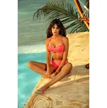 Lososové push-up bikiny s vysokým pasem L2575/4 Velikost: 70B/S