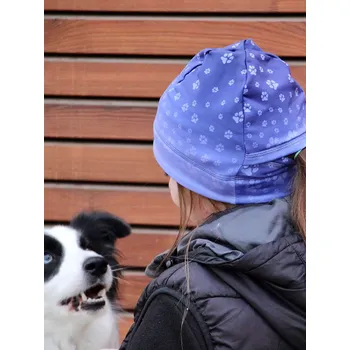 Čepice Sport. čepice fleece + nízký culík E21 švestka