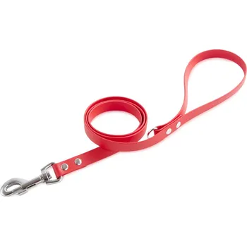 Vodítko pro psa FIREDOG BioThane vodítko 19mm 1,2m s ručkou a D-kroužkem Barva: Červená