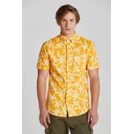 KOŠILE GANT REG COTTON LINEN PALM SS SHIRT MEDAL YELLOW
