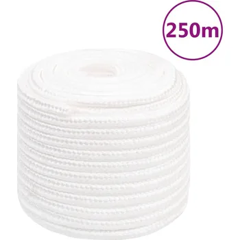 Lano vidaXL Lodní lano celobílé 16 mm 250 m polypropylen
