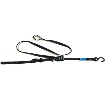 Upínací popruh Kurta s ráčnou k upevnění motorky 25S-2-DR-SHG, délka kompletu 2,5 m, barva modrá