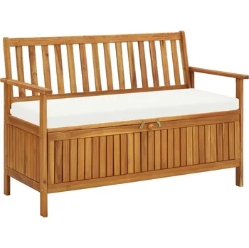 Zahradní lavice vidaXL Zahradní úložná lavice 120 x 63 x 84 cm masivní akáciové dřevo
