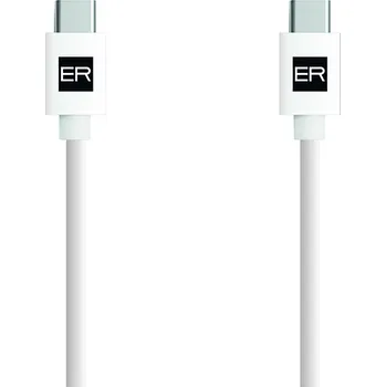 Datový kabel ER POWER kabel USB-C/C 3A 60W 200cm bílý