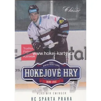 Sběratelská karetní hra insert karta VLADIMÍR EMINGER 15-16 OFS Classic Ser. 2 Hokejové hry /69