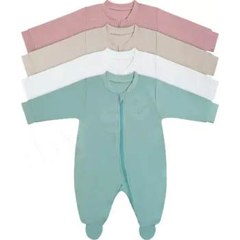 Kojenecký overall Overal na spaní Ažur Baby Service Smetanová velikost 50 (8647)