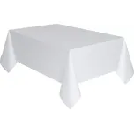 Plastový ubrus bílý 137 x 274 cm