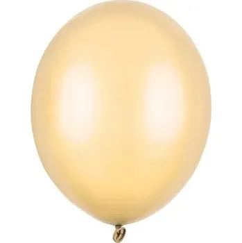 PartyDeco Balónky latexové metalické světle oranžové 23 cm 1 ks