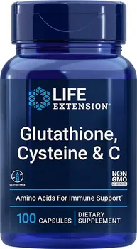 Aminokyselina Life Extension Glutathione, Cysteine & C 100 cps.