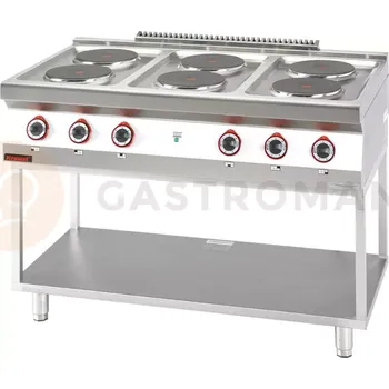Sporák Elektrický sporák 6 kulatých plotýnek 6x2,6 kW na podstavci | KROMET, 700.KE-6.T