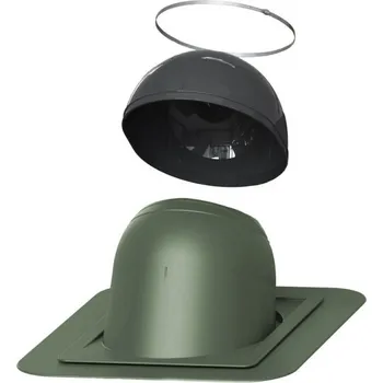 Komín VILPE (Finsko) Průchodový prvek pro kulaté komíny Barva: Zelená, Průměr [mm]: Ø 200–265