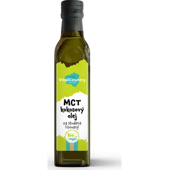 Rostlinný olej Vital Country MCT kokosový olej lisovaný za studena BIO 250 ml