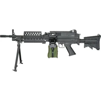 Airsoftová zbraň Airsoftový kulomet MK46 Mod.1 - černý, nylonové tělo, S&T Armament