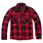 Brandit dětská košile s dlouhými rukávy, červeno černá