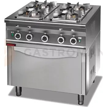 Sporák Plynový sporák s plynovou troubou 1x2,5 kW + 3x3,5 kW + 4,5 kW (trouba) | KROMET, 000.KG-4s/PG-1