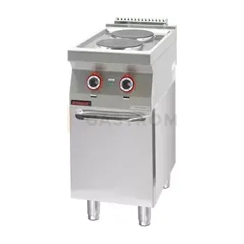 Sporák Elektrický sporák 2 kulaté plotýnky 2x2,6 kW na uzavřeném podstavci, skříňce | KROMET, 700.KE-2.S.D