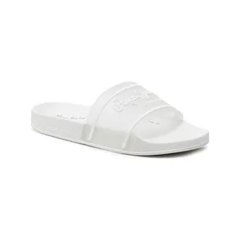 Dámské pantofle Nazouváky Pepe Jeans Slider Translucent W PLS70147 Bílá 40