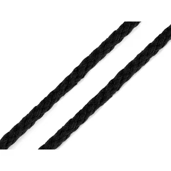 Příze Bavlněná šňůra Ø5 mm splétaná