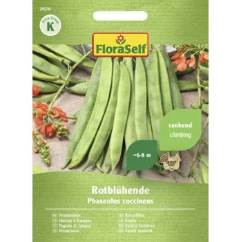 Semeno Fazole šarlatová pnoucí FloraSelf