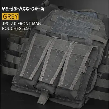 Přední platforma na 3x zásobník M4 pro JPC vestu 2.0 - šedá, Wosport