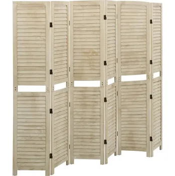 Paraván vidaXL 6dílný paraván 210 x 165 cm masivní dřevo pavlovnie