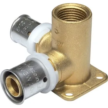 Vodovodní potrubí TOPtherm PEXAL Nástěnka rohová 20 mm x 1/2" - Lisovací tvarovka (TH) 100°C 7473DG2012