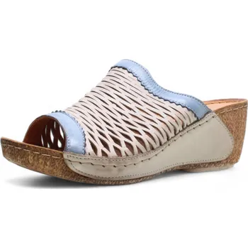 Dámské pantofle IBERIUS DÁMSKÉ PANTOFLE KARYOKA 2245 GREY NAVY ŠEDÁ Barva: Šedá, Velikost: 37