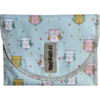 Sáček na potraviny Magsbags.cz Svačinová kapsa vzor pastelové sovičky