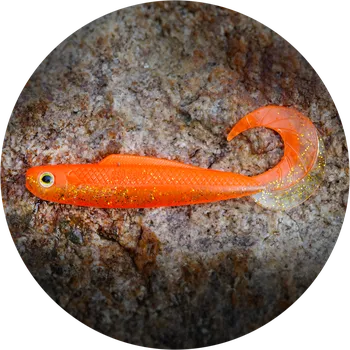 Umělá nástraha RedBass Gumová Nástraha Twister Kixter Orange G UV - XX 155 mm