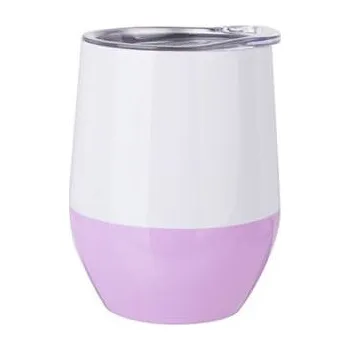 Termohrnek Termohrnek na svařené víno 360 ml - bílo-fialový sublimace termotransfer