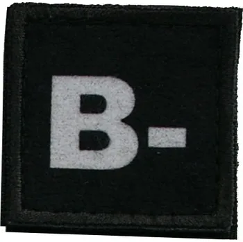 Nášivka Textilní nášivka B NEG - černá, Army