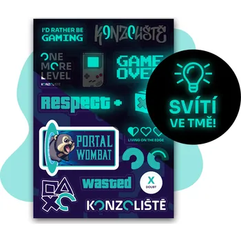 samolepka Svítící samolepky - KONZOLIŠTĚ