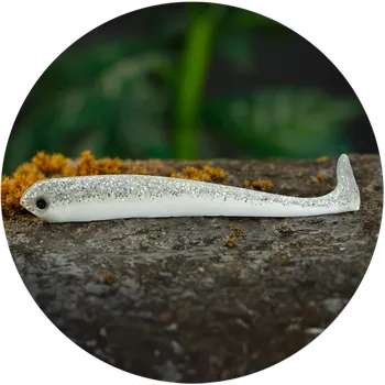 Umělá nástraha RedBass Gumová Nástraha Ripper Swimmer Slim White G - XL 125 mm