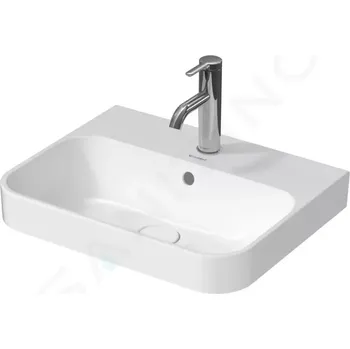 Umyvadlo Duravit Happy D.2 Plus Umyvadlo na desku, 50x40 cm, s přepadem, s otvorem pro baterii, bílá, 2360500000