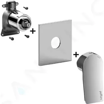 Vodovodní baterie Paffoni Tilt Sprchová baterie pod omítku, chrom, TIBOX010CR