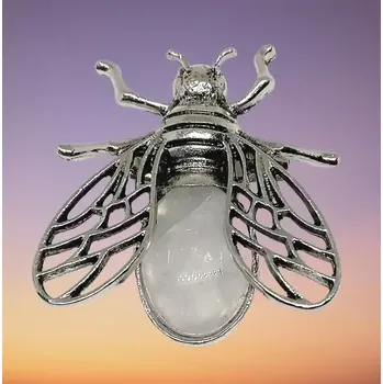 Brož Brož moucha s křišťálem, je to i přívěsek