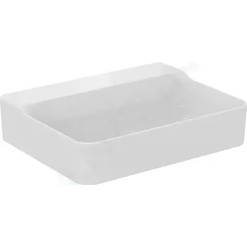 Umyvadlo Ideal Standard Conca Ceram Umyvadlo na desku 60x45 cm, bez přepadu, bez otvoru pro baterii, bílá, T382501