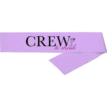 Party dekorace Šerpa s potiskem Crew to drink