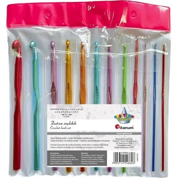 Háček na háčkování Háčky na háčkování, MIX BAREV, velikosti od 2 do 8 mm, 12ks/bal.