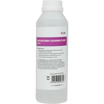 Hudebniny QTX čistící náplň do výrobníku mlhy, 250 ml