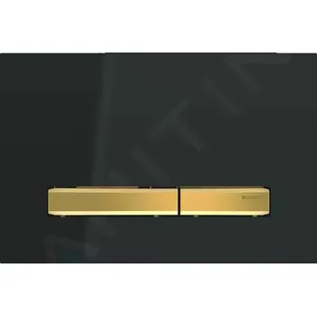 Geberit Sigma50 Ovládací tlačítko splachování, černá/mosaz, 115.672.DW.2