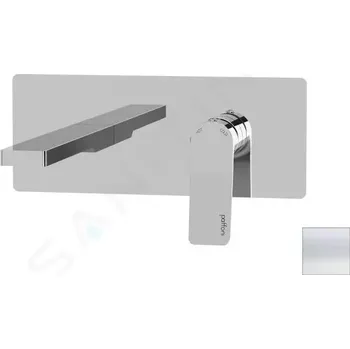 Vodovodní baterie Paffoni Tilt Umyvadlová baterie pod omítku s tělesem, matná bílá, TI105BO